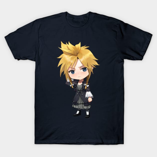 Final Fantasy 7 Remake - Cloud (Cross Dressing version) T-Shirt by Anime Access